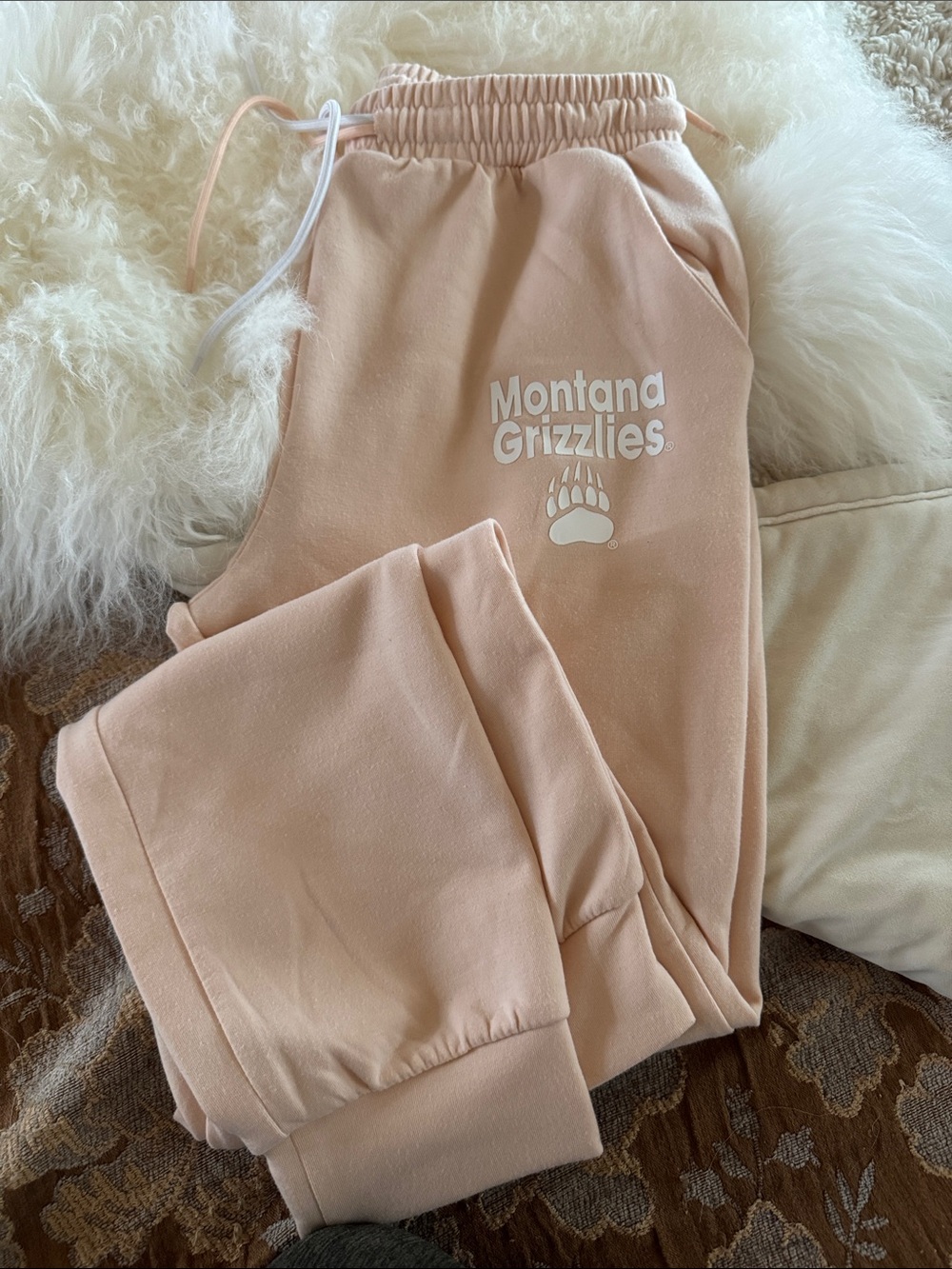Montana Grizzlies Pink Jogger Sweatpants Size Small